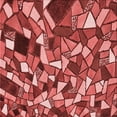 thumbnail image 1 of Ahgly Company Tapis d'Intérieur Lavable en Machine Carré Rouge Transitionnel, 7 Pieds Carré, 1 of 7