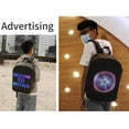 thumbnail image 4 of LED Display Screen Light Walking Billboard Backpack Laptop Bag (Black), 4 of 8