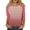 Pink, variant on Tops for Women 3/4 Sleeve Petite Pullover Tees Crewneck Comfort Striped Gradient Tops Dressy Flowy Loose Fit Shirts Basic Color Block Patchwork Blouse Novelty Yellow 2XL