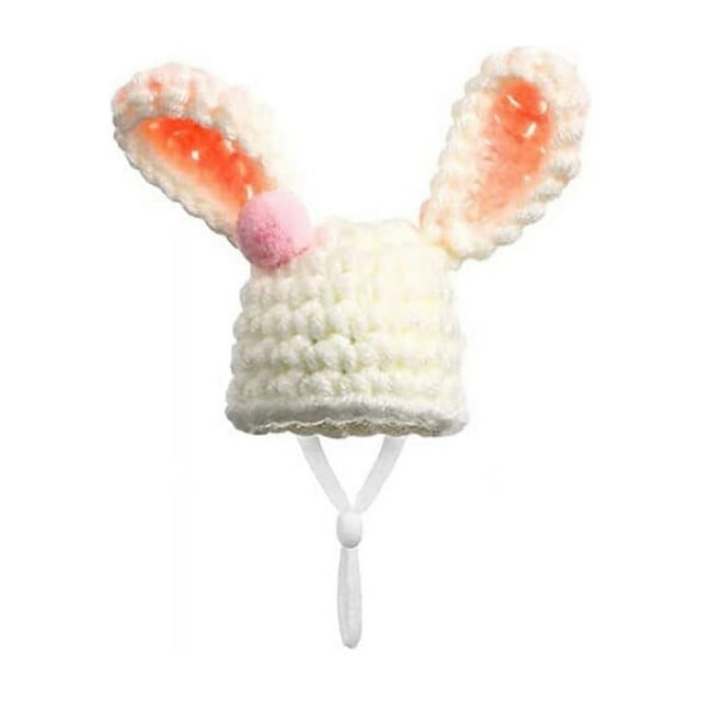 PENGXAING Petit Chapeau d'Animal Adorable Chapeau de Hamster Tricoté Réglable Confortable Petits Animaux de Compagnie Couvre-Chef Animal Costume Accessoire