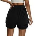 thumbnail image 4 of Elegant And Women's Solid Color Casual Sports Shorts With Slim Fit And Convenient Pockets. Womens Casual Shorts Women's Shorts Casual Pack Womens Jean Shorts Womens Swim Boy Shorts Women's Shorts, 4 of 8