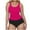 Hot Pink C, variant on Summer Akafmk Tankini Swimsuits for Women Two Piece Bathing Suits Fashion Solid Color Swim Tops with Swim Brief Comfortable Athletic Swimwear,Sizes S-2XL