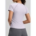 thumbnail image 4 of Guluxicc Women Workout Tops Short Sleeve Seamless Athletic Shirts Yoga Gym Sports Breathable Tees, 4 of 5