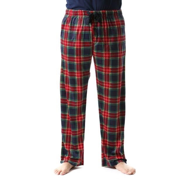 red plaid pajama pants