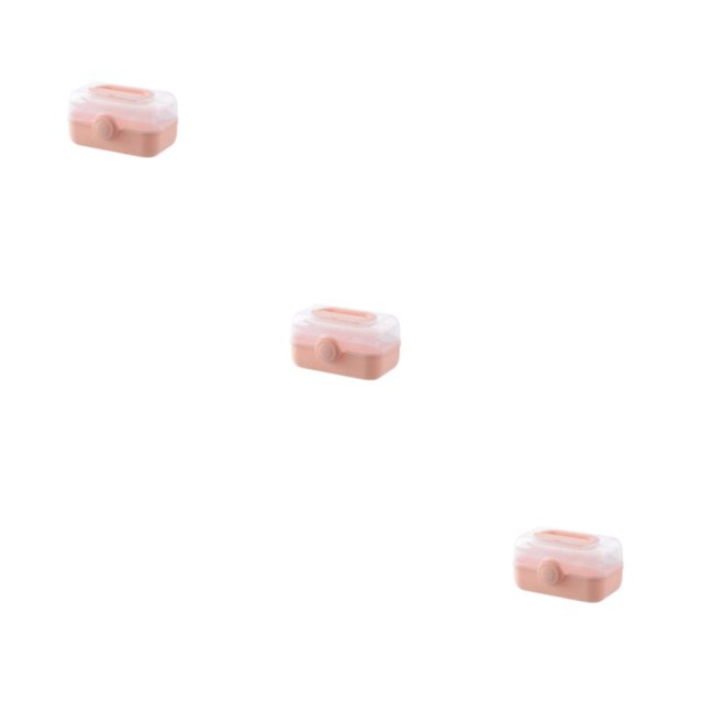 Guardoinrt Boîte de Rangement Construction Robuste et Durable pour Durable Portable Rose Moyen 3Ensemble