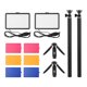 thumbnail image 2 of Cámara Lámpara de fotografía Irfora Andoer Kit de luz de video LED de temperatura bicolor USB actualizado con 2 * Luz de relleno LED 3200K-5600K 10 niveles de brillo + 2 * Trípode extensible Max.14 Irfora Lámpara de fotografía, 2 of 7