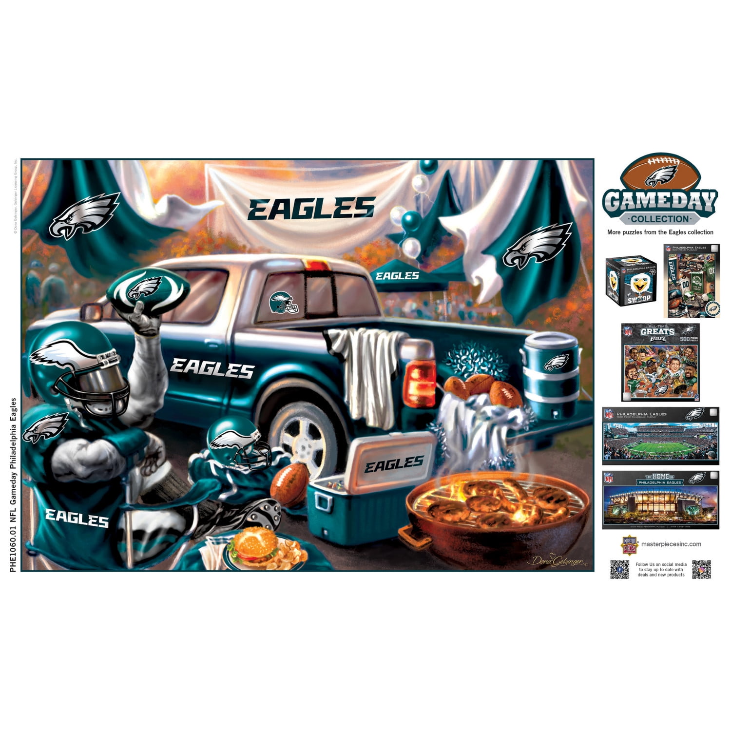 Masterpieces nfl philadelphia eagles 1000pc puzzle - gameday ...