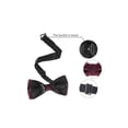 thumbnail image 3 of INSPIRE CHIC Men's Polka Dots Bow Ties Pre-Tied Bowknot for Wedding Business Red, 3 of 5