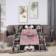 thumbnail image 2 of Sugar Skull Throw Blanket Super Soft Warm Horror Skeleton Rose Blanket for Women Cozy Plush Fleece Gifts Bedding Blanket for Adult Bed Couch Sofa 50"x40", 2 of 5