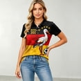 thumbnail image 1 of Women's Football Graphic T-Shirt, Women's Fashion Printed Short Sleeve Sports Top, Casual Athletic Workout Tee for Soccer Tournament 2026 Watermelon Red Size: M, 1 of 5
