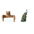 thumbnail image 1 of Soporte de papel higiénico,Escultura de pared de búho con porta rollo de papel higiénico,Figura de escritorio,Estante de estatua de pavo real para escritorio,decoración del hogar,Figura, 1 of 8