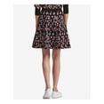 thumbnail image 2 of DKNY $99 Womens New 1240 Black Leopard Print Above The Knee A-Line Skirt M B+B, 2 of 2