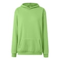 thumbnail image 5 of Hessimy Hoodies For Women Drawstring Cute Hoodies Fall Jacket Oversized Casual Sweatshirts With Pocket Essentials Hoodie Pullover Women Blouses sweatshirts for teen girls(A57-Light Green,L), 5 of 5