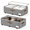 Grey-10.5 Inches Tall, variant on White 10.5 Inches Tall 60L Large Under Bed Storage Containers with Wheels, Pack of 2