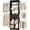 Black, variant on Homieasy 4-8 FT Walk-in Closet Organizer Tower, 2 Wooden Drawers + 5 Hang Rods, Built-in Shelves, Fit 60-96'' Closet Systems,White Oak