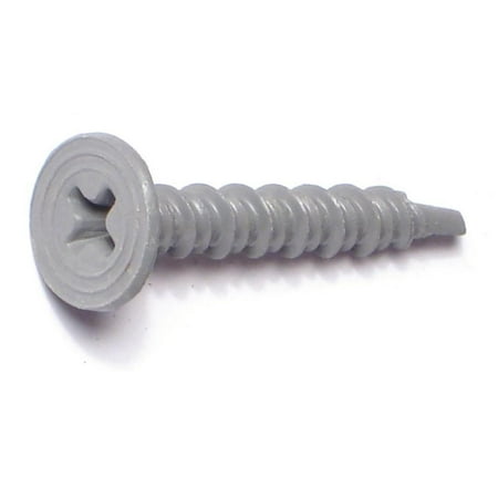 

#8 x 1-1/4 Gray Ceramic Coated Steel Phillips Wafer Head Cement Board Self-Drilling Screws CBSWS-046