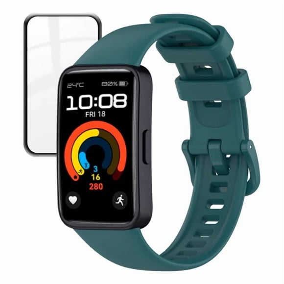 Correa de Silicona Premium Sport para Huawei Band 8,9,10 + Mica