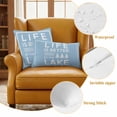 thumbnail image 6 of 2 Pack Outdoor Waterproof Throw Pillow Covers,Summer Life Lake Quote Decorative Square Pillow Case Patio Pillowcases for Chair Couch Sofa 16x16in, 6 of 9