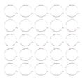 thumbnail image 1 of EeaseMX 100 unids 30x25mm Plata Chapado En Vidrio Vino Anillos Del Encanto Aretes A Granel Aros DIY Accesorios de Joyería, 1 of 7