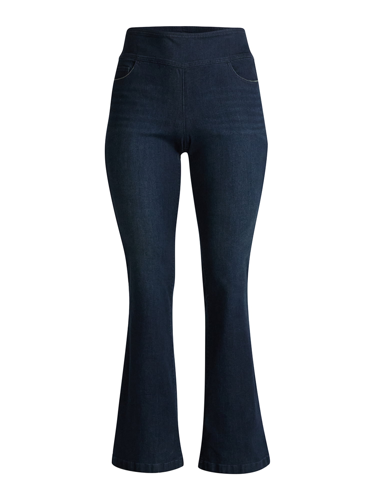 Sofia by Sofia Vergara Women's and Women's Plus Melisa Flare High Rise Pull On Jeans, 30.5", 32.5" and 34.5" Inseams, Sizes 0-28