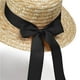 thumbnail image 5 of Sombreros de mujer de color sólido de moda lindo sombrero de sol con lazo sombrero de pescador sombrero de playa sombrero de poliéster para mujer, 5 of 5