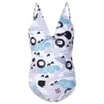 thumbnail image 2 of Elainilye Fashion Girls Swimsuit One Piece Bathing Suit Summer Cute Print Bikini Sling Swimwear, Sizes 8-14 Years, 2 of 9