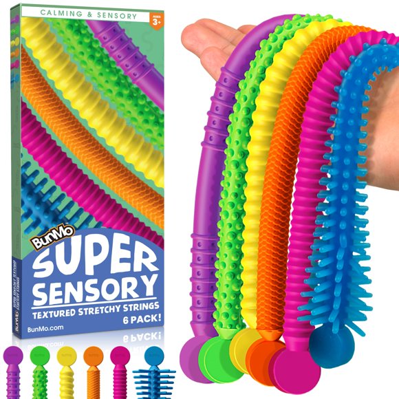 Juego de 6 cuerdas sensoriales elásticas BUNMO para niños