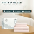 thumbnail image 4 of Máulli Collection King Size Sheets 400 Thread Count - King Size Cotton Sheets With Deep Pockets (4 PC, Blush), Soft, Cooling Hotel Quality Bedsheet, 4 of 8