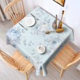 thumbnail image 2 of Floral Square Tablecloth 52x52in(132x132cm) – Waterproof Polyester Printed Table Cover, Wrinkle Resistant & Washable for Kitchen Dining Picnic Party Decor, Thanksgiving,Christmas, Spring,Flower, 2 of 6