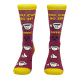 thumbnail image 4 of Men's You Can Do It Coffee Socks Funny Cafe Lover Cup Of Joe Graphic Novelty Footwear, 4 of 7