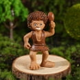 thumbnail image 6 of Yoone Realistic Wild Man Statue Decorative Handmade DIY Creative Vivid Expression Savage Ornament Home Decor, 6 of 6