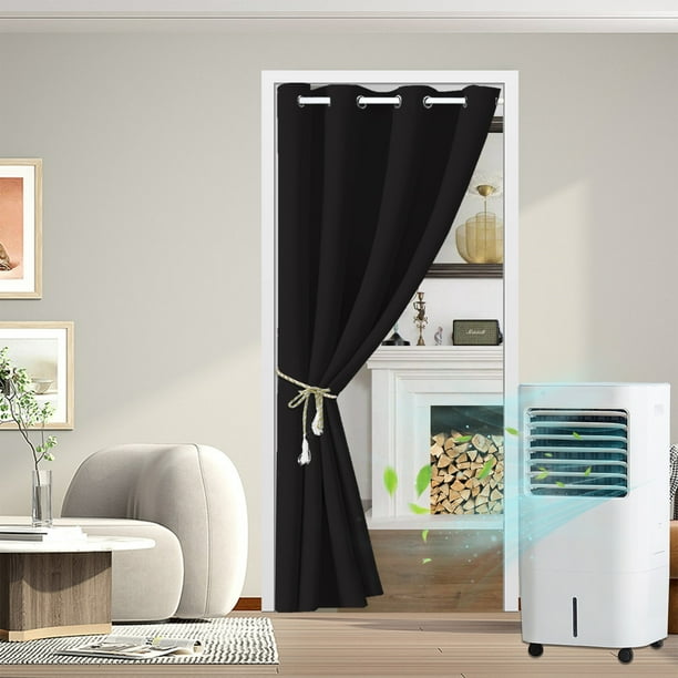 Rosnek Blackout Doorway Curtain for Closet, Privacy Room Divider Door