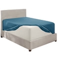 thumbnail image 5 of Clara Clark 18" - 21" Extra Deep Pocket Fitted Sheet, Fits High Profile Mattresses with Toppers, Premium 1800 Collection Double Brushed Soft Microfiber, Queen Size, Blue Heaven, 5 of 8