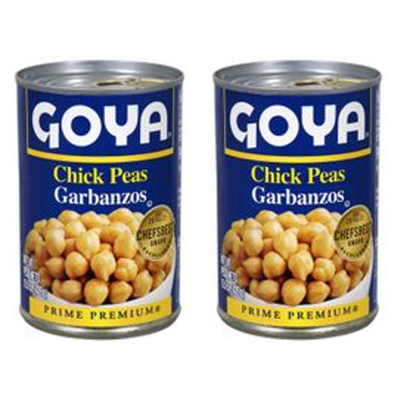 GOYA Premium Chick Peas 15.5 oz (Pack of 2)