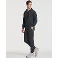 thumbnail image 5 of Real Essentials 3 Pack: Mens Fleece Long Sleeve Full Zip Hoodie - Athletic Sweatshirt Jacket (Available in Big & Tall), 5 of 6