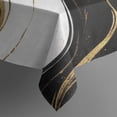 thumbnail image 5 of Black White Gold Marble Pattern Square Tablecloth,Waterproof Square Table Cover,Wipeable Spillproof Washable Table Cover for Home Kitchen Party Decor 60"x60"(152x152cm), 5 of 6
