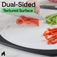 thumbnail image 6 of GORILLA GRIP Oversized 100% BPA Free Reversible Kitchen Cutting Board Set of 3, Juice Grooves, Dishwasher Safe, Black, 6 of 9
