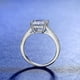 thumbnail image 3 of Anillo de plata de ley 925 para mujer, moda europea y americana, anillo de plata con diamantes anti-reales y cuatro garras de princesa cuadrada, joyería, 3 of 5