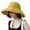 Yellow, variant on Ticikt Sun Hats for Women Men Wide Brim UPF 50 Adjustable Outdoor Summer Hat for Hiking Camping Beach Travel Lightweight Breathable,Color:Black