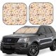 thumbnail image 1 of Balery UAE Travel1 Parasol para parabrisas de coche de 2 piezas | Parasol plegable para parabrisas delantero de coche para la mayoría de sedanes-Small, 1 of 6