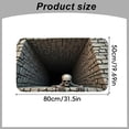 thumbnail image 2 of Clearance Halloween 3D Illusion Rug, Skeleton Optical Illusion Mat, 19.7 x 31.5 Inch Polyester Entryway Door Mat, Low Profile Spooky Floor Carpet for Dorm Bathroom Bedroom Party Decor, 2 of 8