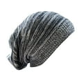 thumbnail image 3 of WZXFASHION Knitted Oversize Baggy Beanie Long Slouchy Winter Hat Warm Ski Cap for Men and Women Black One Size, 3 of 3