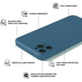 thumbnail image 4 of AslabCrew Étui iPhone 12 Protection Complète Silicone Couleur Unie Anti-Rayures TPU Robuste pour Téléphone Intelligent 6.1 Pouces, Bleu, 4 of 6