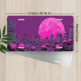 thumbnail image 2 of 1 Pcs 2D Flat License Plate Covers & Frames, Graveyard For Decorative Front, Waterproof For Decoration Aluminum License Plate Covers & Frames Cover For Men Women, 12" X 6", 2 of 6