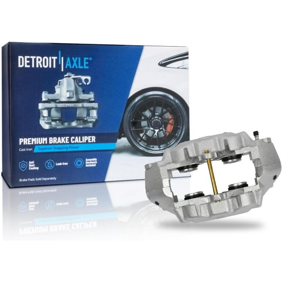Detroit Axle - Front Left Brake Caliper for 1969 Chevrolet Camaro 1965-1982 Corvette, Driver Side Disc Brake Caliper Replacement