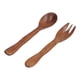 thumbnail image 1 of Cubiertos de cocina reutilizables, 2 piezas, cuchara de madera, juego de utensilios de cena de madera, cubiertos de madera, los mejores de su clase, 1 of 12