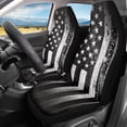 thumbnail image 2 of Uorisanigo Black American Flag Car Seat Covers Waterproof Front Seat Covers Elastic Fabrics Anti-Slip Back Fabric Easy to Install Suitable for Cars, SUV and Trucks, 2 of 7