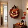 thumbnail image 6 of Halloween Porch Light Covers, Spooky Jack O Lantern Decor, 2.95 x 8.66 x 10.63 in, Outdoor Halloween Light Accessory, Pumpkin Lamp Cover for Porch, Entryway Seasonal Decor, Halloween Decorations, 6 of 6