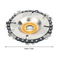 thumbnail image 4 of 4 Inch Chain Saw Disc Cutting Blade Shaping and Cutting Disk Angle Grinder Accessories Carbide Wood Carving Disc for Carving, Pruning and Cutting, 4 of 7