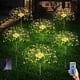 thumbnail image 5 of Billuyoard 5 piezas de luz de jardín con energía Solar de acero inoxidable Control remoto IP65 impermeable DIY lámpara decorativa de flores con Jardín y Patio Vistoso Billuyoard HA066795-03, 5 of 6